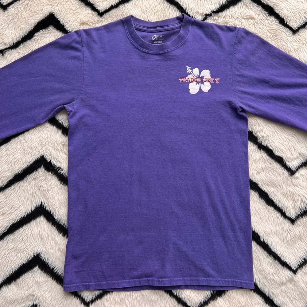Trader Joe’s Long Sleeve Crew Shirt in Purple - Picture 4 of 8